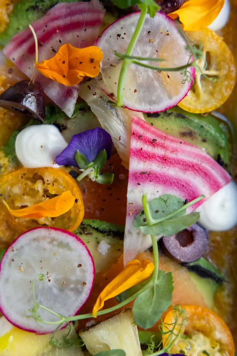 Tiradito de Trucha, détail